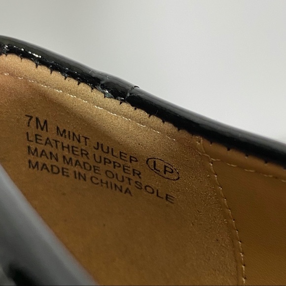 🏝 NWT Aeropostale Mint Jule Black Ballet Flat Womens Size 7 - Picture 11 of 13